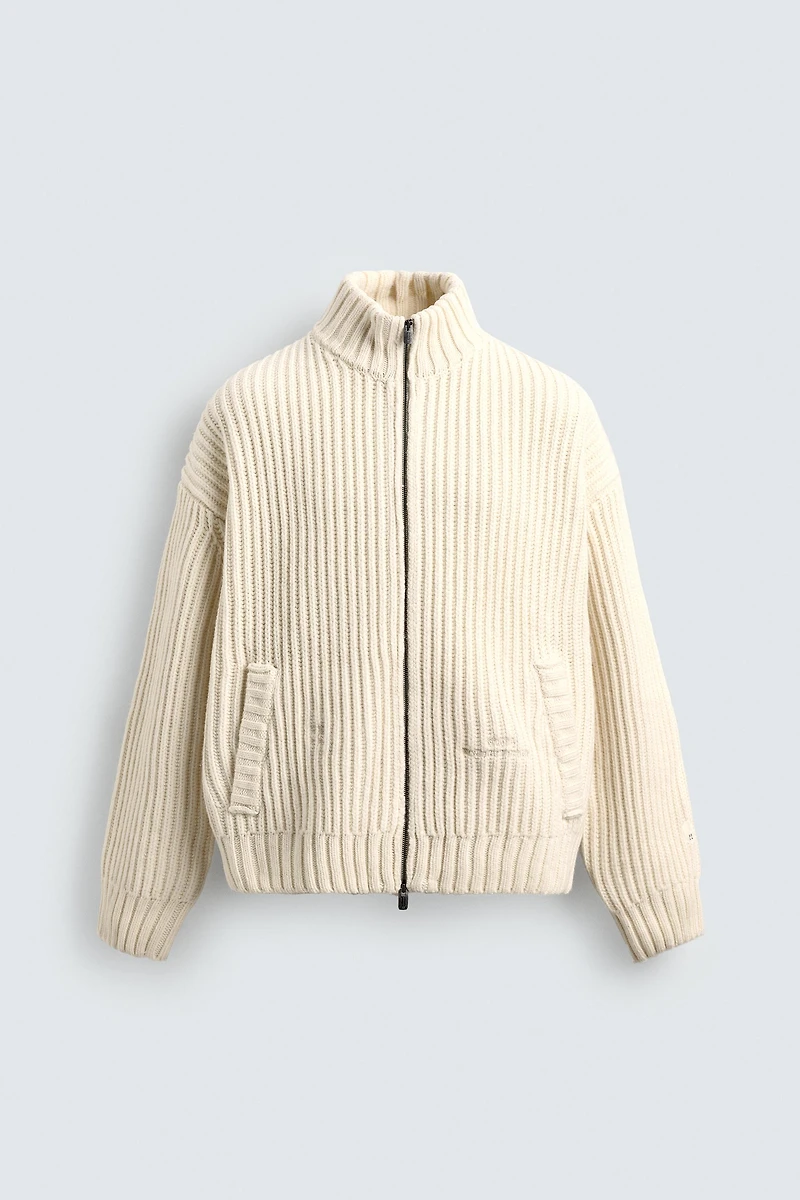 PURL KNIT CARDIGAN X SR_A