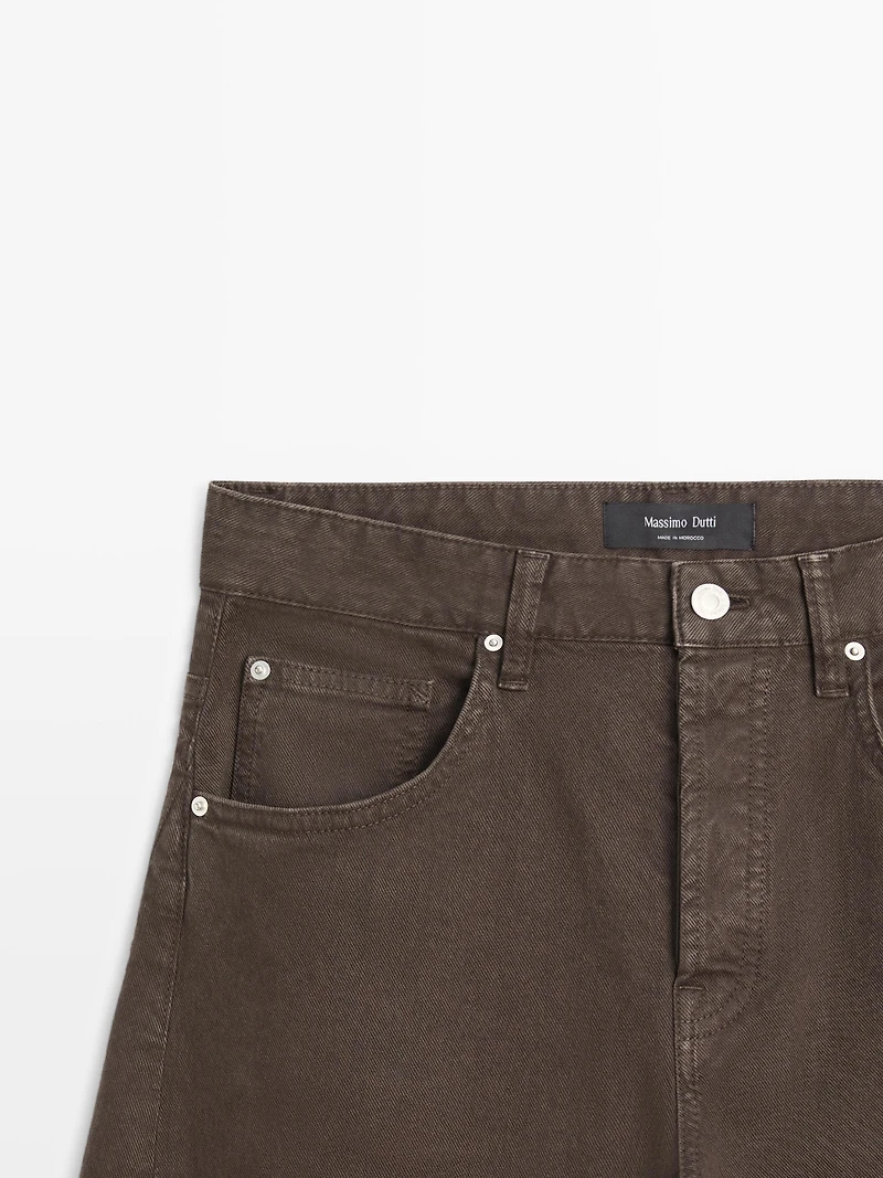 Jean balloon taille haute