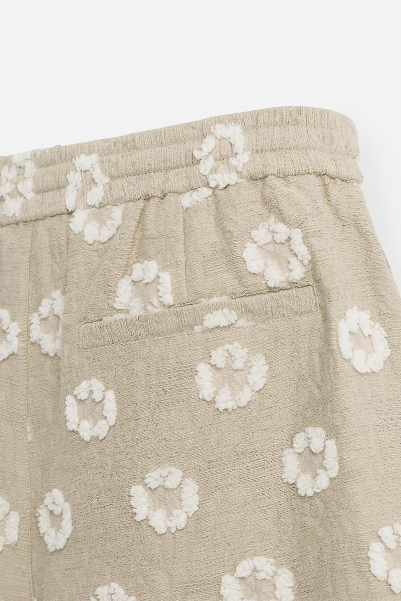 JACQUARD TEXTURED SHORTS