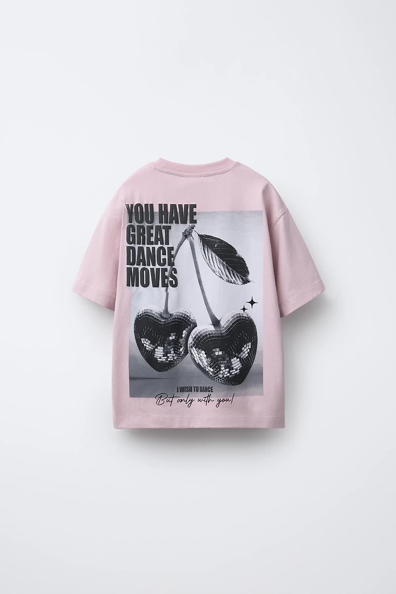 CHERRY PRINTED T-SHIRT