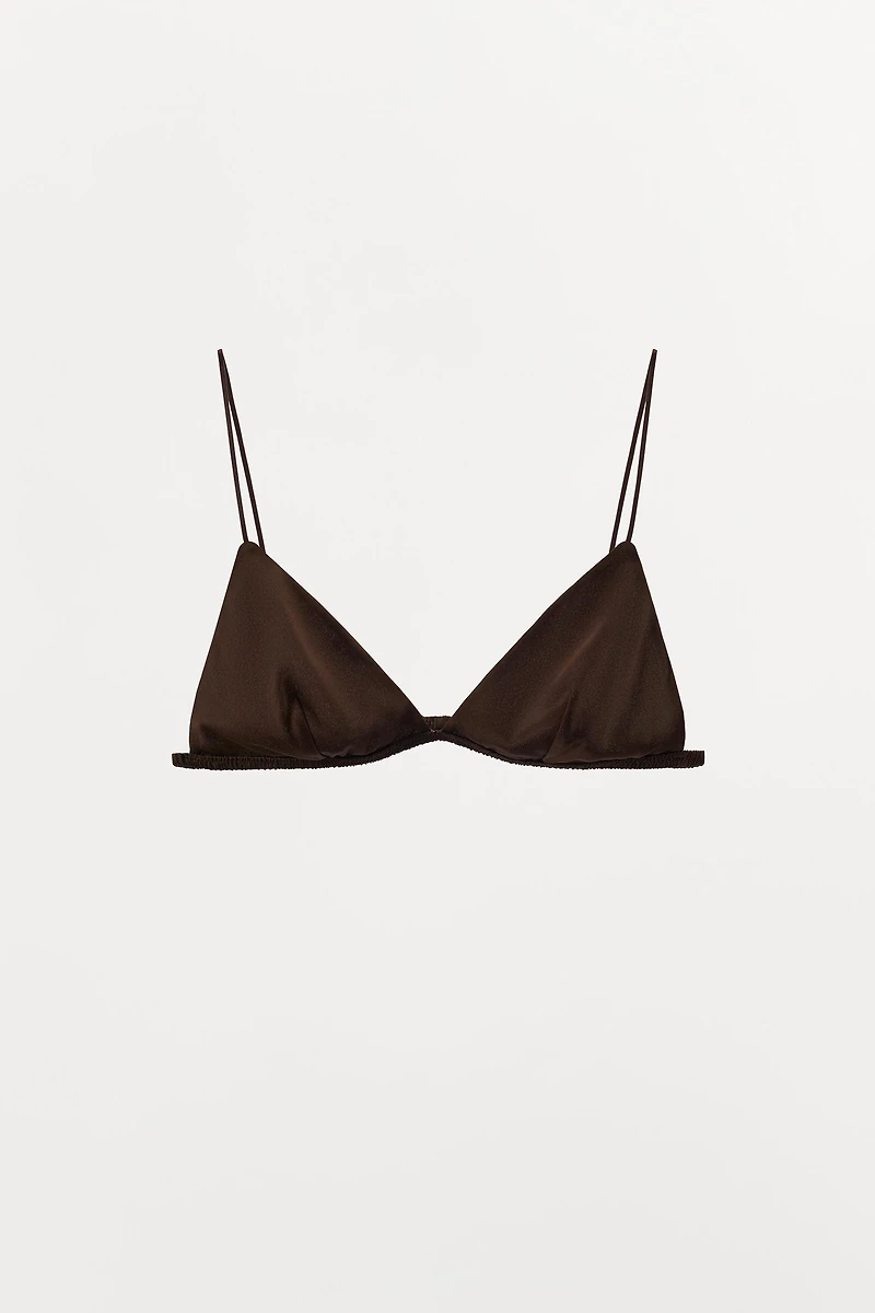 TRIANGLE BRALETTE WITH SILK