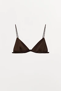 TRIANGLE BRALETTE WITH SILK