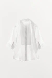 CHEMISE À NŒUD MANCHES COURTES ZW COLLECTION