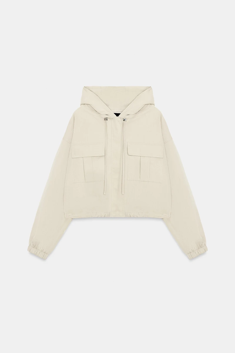 HOODED BALLOON JACKET