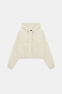 HOODED BALLOON JACKET