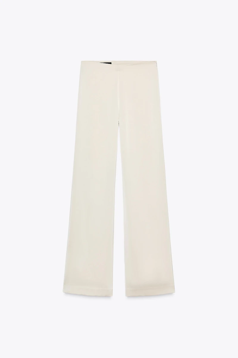 PANTALON SATINÉ TAILLE HAUTE