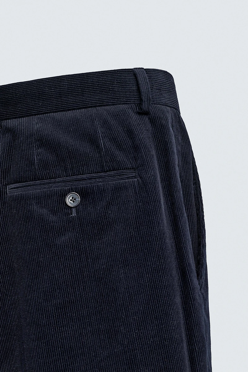 CORDUROY SUIT PANTS
