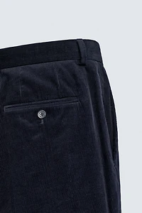 CORDUROY SUIT PANTS