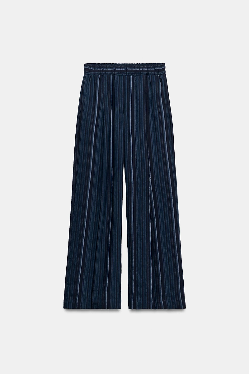 ZW COLLECTION STRIPED PALAZZO TROUSERS