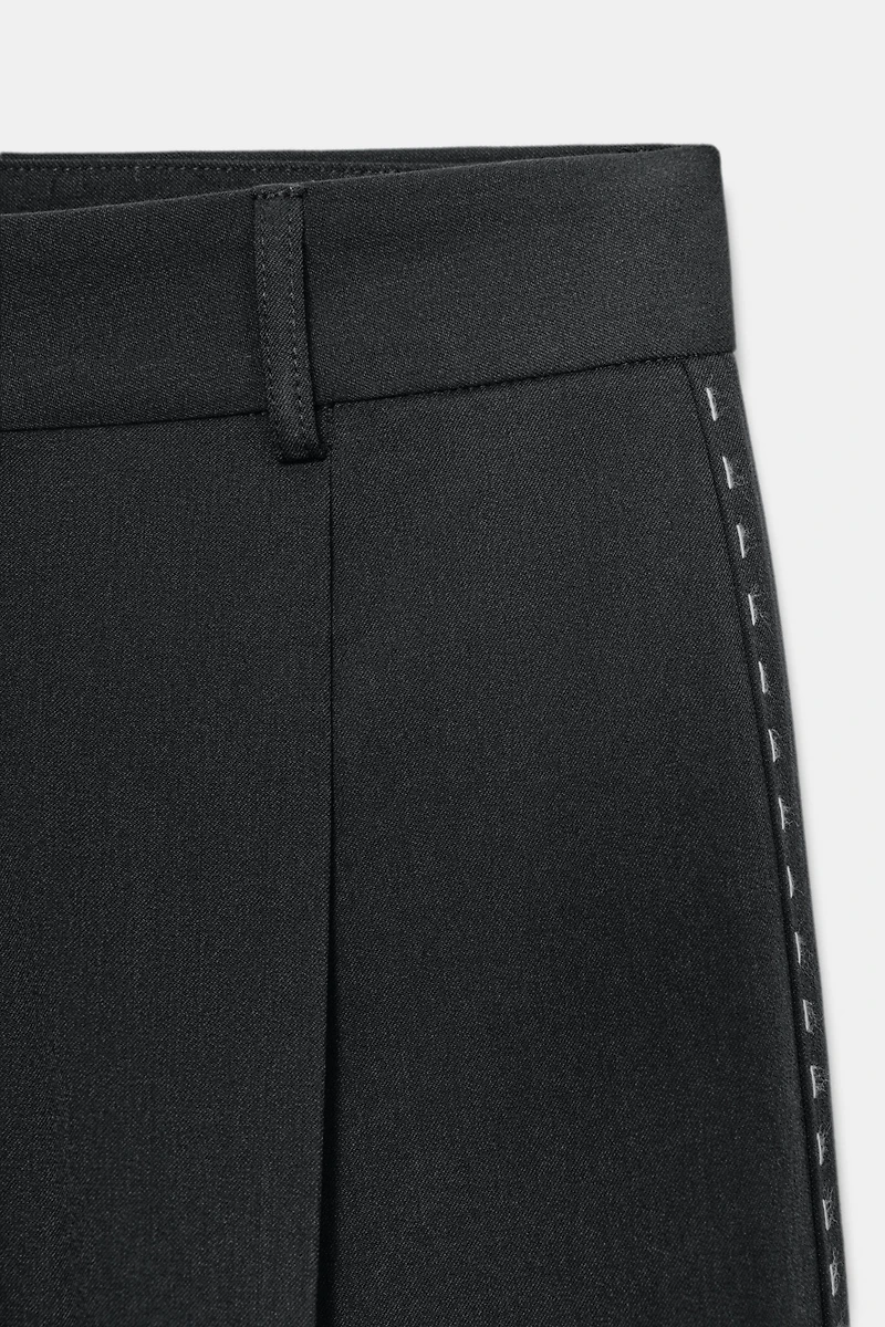 WRAPAROUND TOPSTITCH PANTS