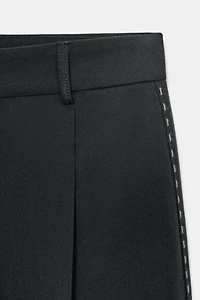 WRAPAROUND TOPSTITCH PANTS