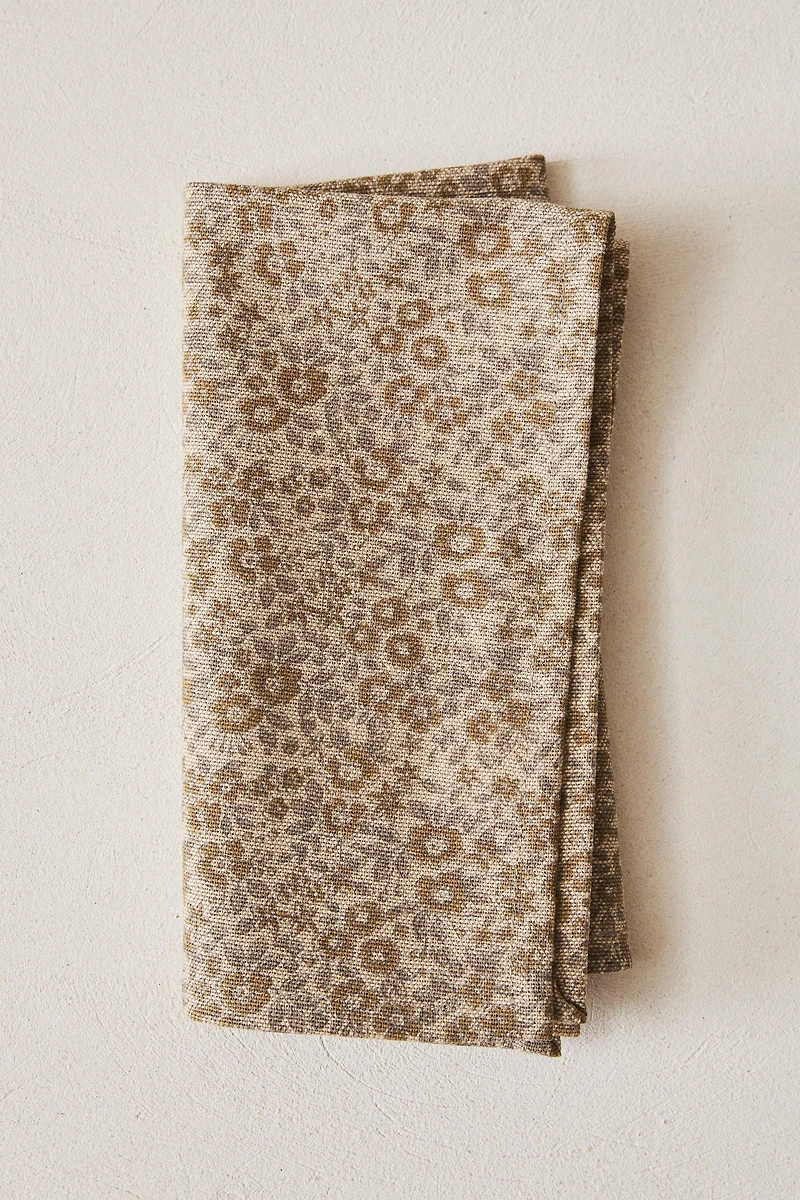 SERVIETTE DE TABLE IMPRIMÉ MINI FLEURS (LOT DE 2)