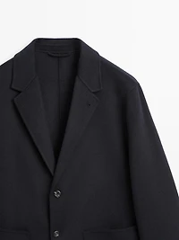 Wool blend blazer