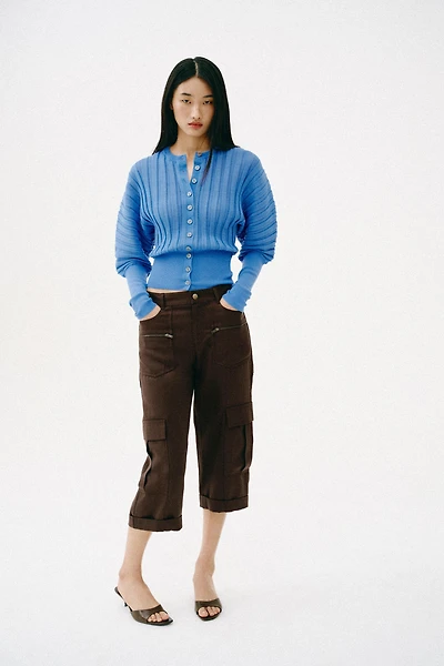 ACCORDION SLEEVE CARDIGAN