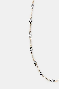 COLLIER MÉTALLIQUE CRISTAUX