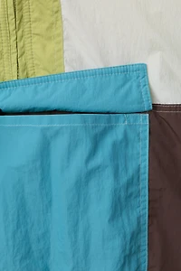 COLORBLOCK POUCH POCKET RAINCOAT