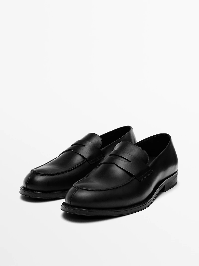 Smart leather loafers