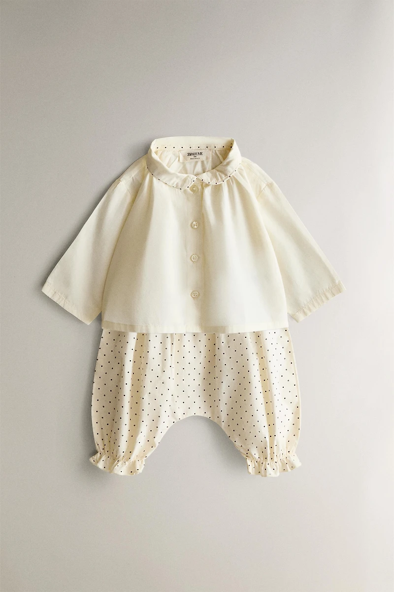 BABY PIPING SHIRT