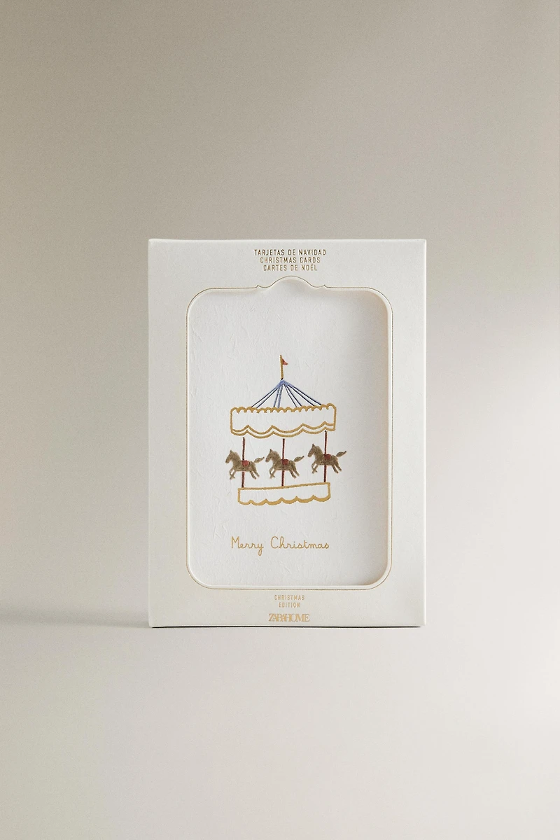 ENSEMBLE CARTES POSTALES FIGURES NOËL (ENSEMBLE DE 6)