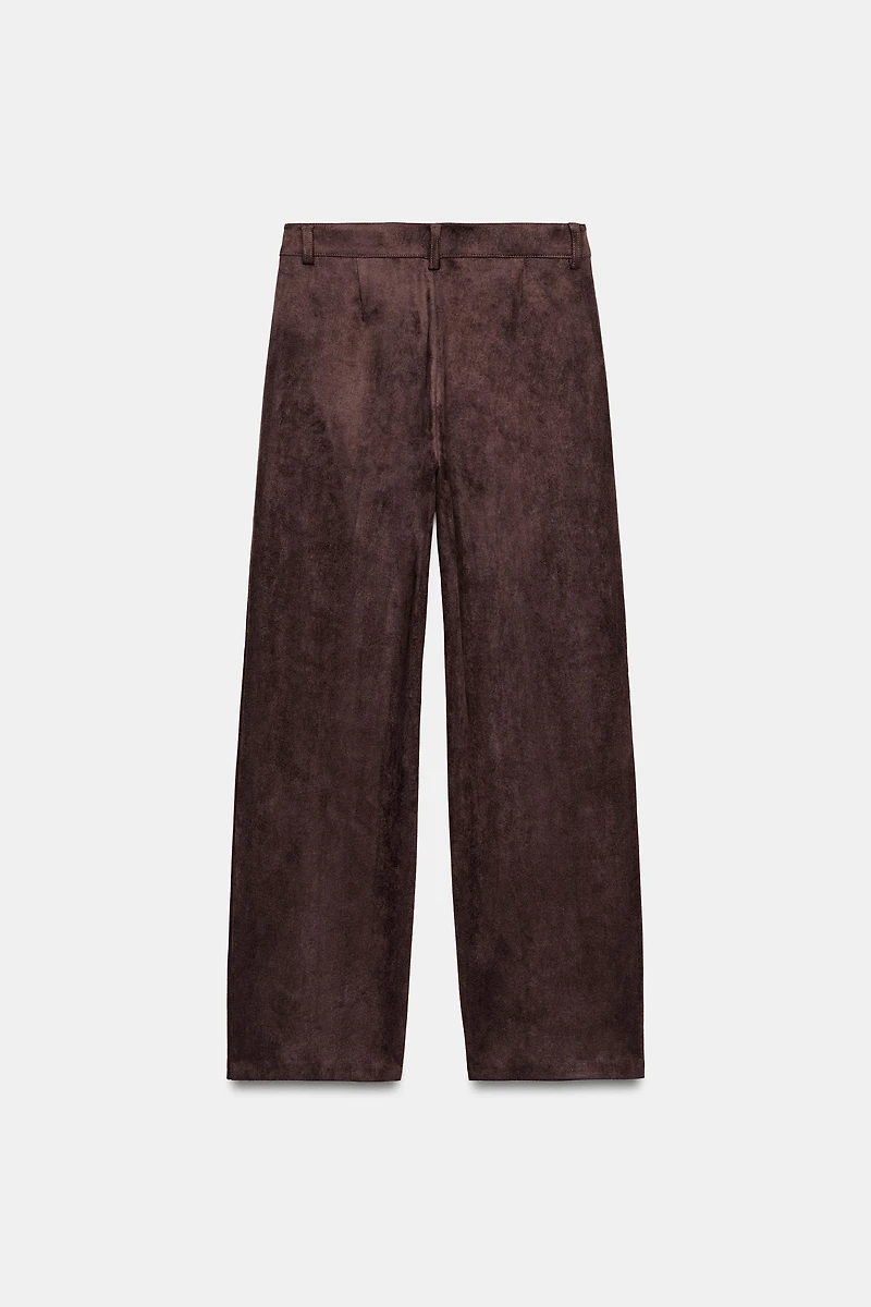 PANTALON EFFET DAIM