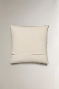 HOUSSE DE COUSSIN LAINE CHIEN SKI NOËL