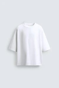 NEOPRENE EFFECT BOXY FIT T-SHIRT
