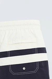 COLOR BLOCK LONG SWIMSUIT