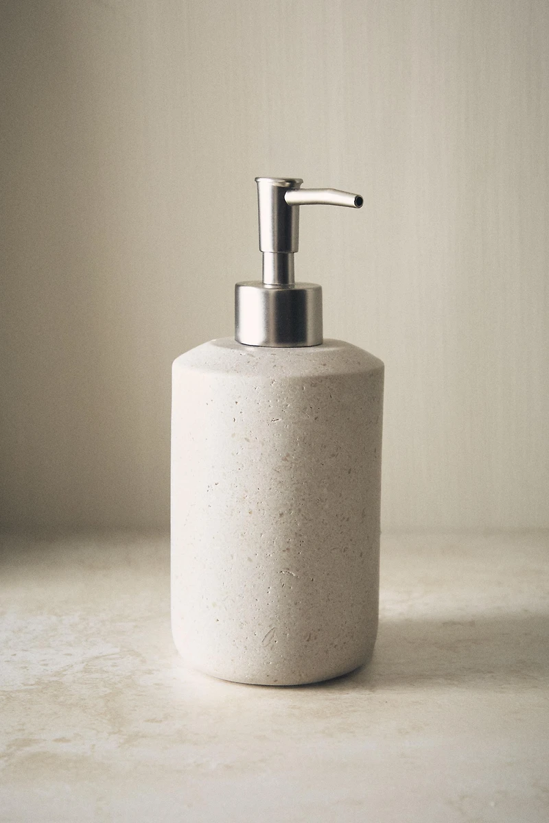 WHITE MARBLE SOAP DISPENSER