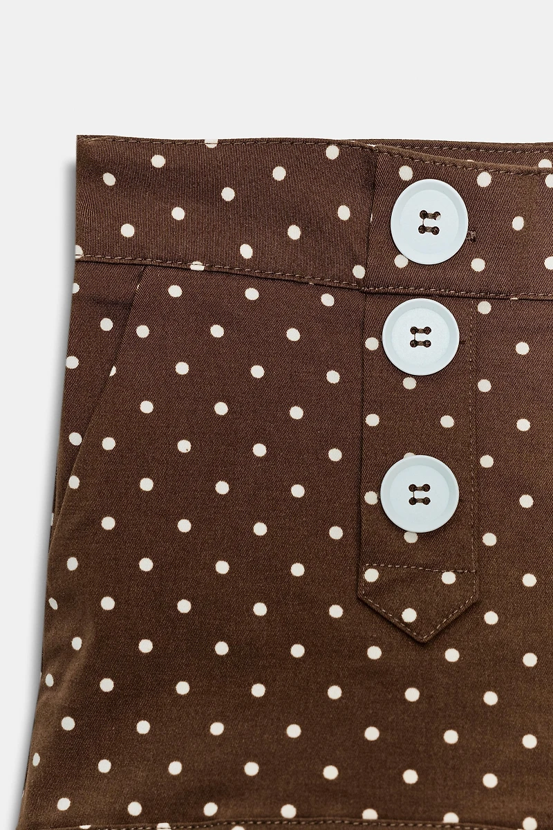 POLKA DOT MINI SHORTS