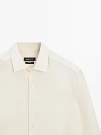Chemise regular fit lin extra-fine