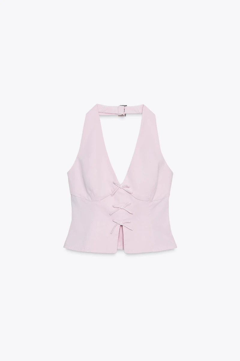TIED CROPPED TOP