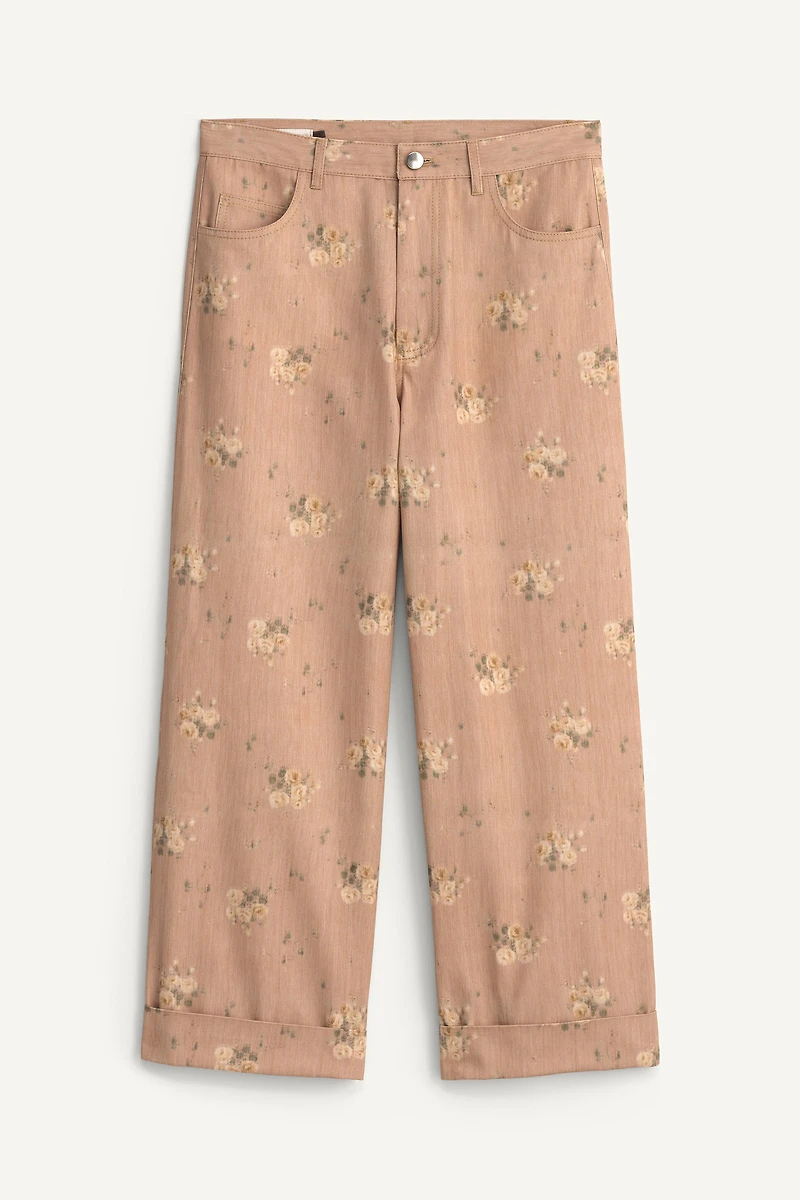 LIMITED EDITION FLORAL PRINT PANTS