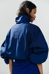 BUTTONED NYLON JACKET