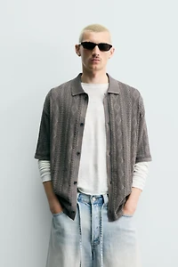 CHEMISE EN MAILLE JACQUARD