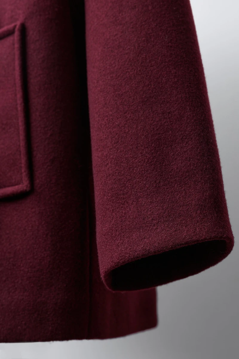 MANTEAU EN DRAP DE LAINE