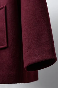 MANTEAU EN DRAP DE LAINE