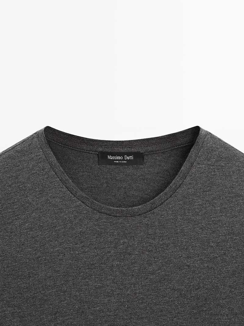 Short sleeve melange T-shirt