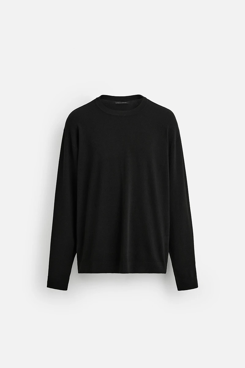 REGULAR FIT TEXTURED KNIT SWEATER