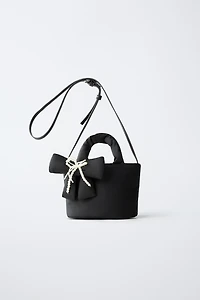 NYLON BOW CROSSBODY BAG