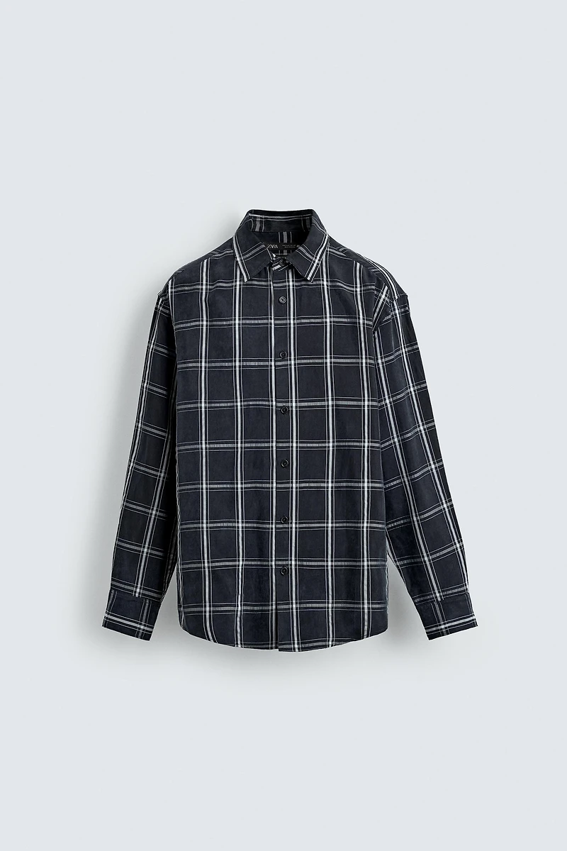 PLAID FLUID SHIRT