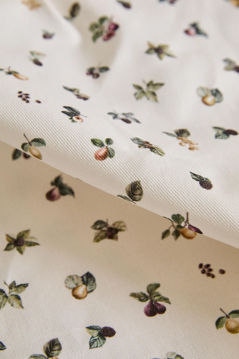 FRUIT PRINT RESIN-COATED COTTON TABLECLOTH