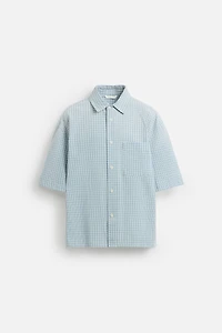 RELAXED FIT PLAID SHIRT
