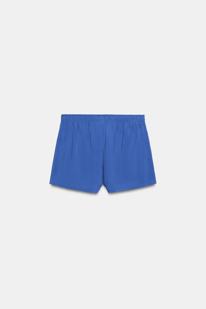 SHORT FLUIDE ÉLASTIQUE BOUTONS