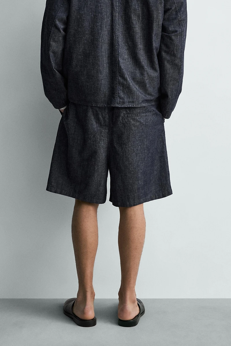 LIGHTWEIGHT DENIM SHORTS