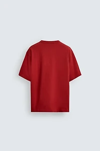 CONTRAST EMBROIDERED T-SHIRT