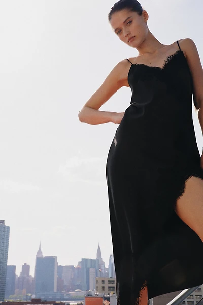 ZW COLLECTION SATIN LACE DRESS