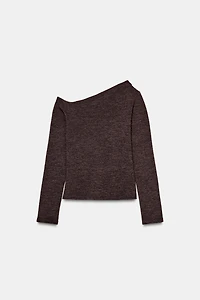 ASYMMETRIC PIQUÉ TOP