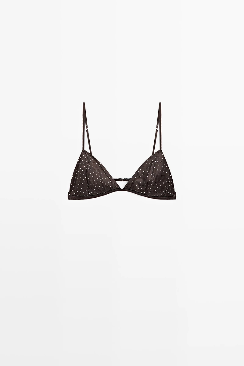 Polka dot bra