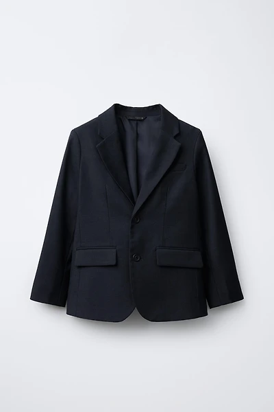 TEXTURED SUIT BLAZER