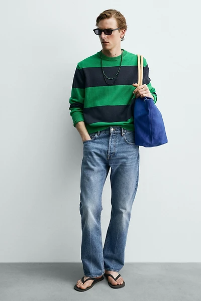 AARON LEVINE X ZARA LEATHER DETAIL SHOPPER